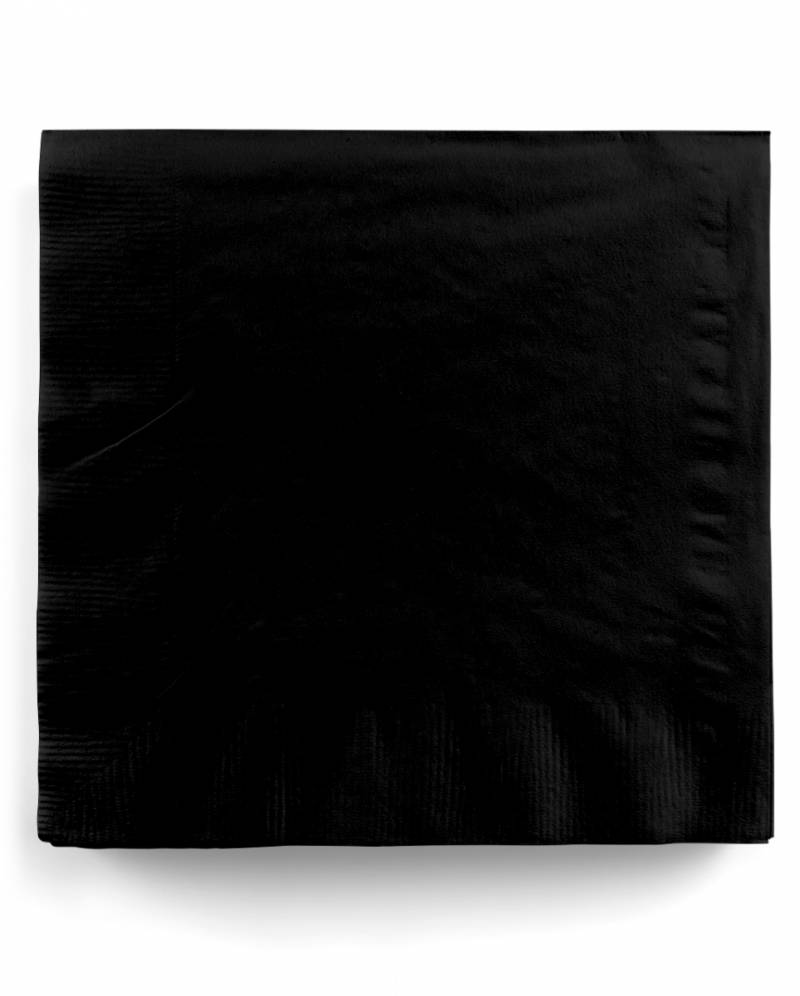 Schwarze Servietten 20 St.