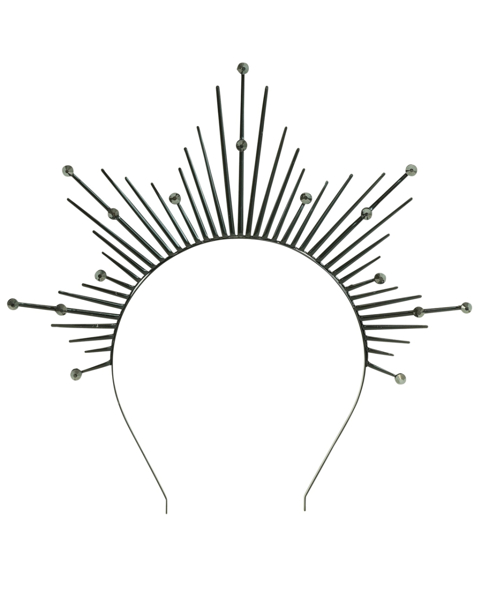 Schwarzer Heiligenschein mit "Strahlen"