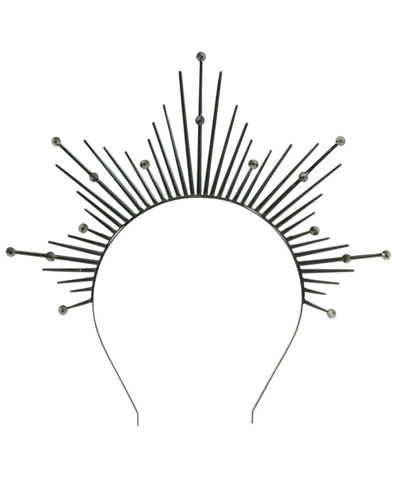 Schwarzer Heiligenschein mit "Strahlen"
