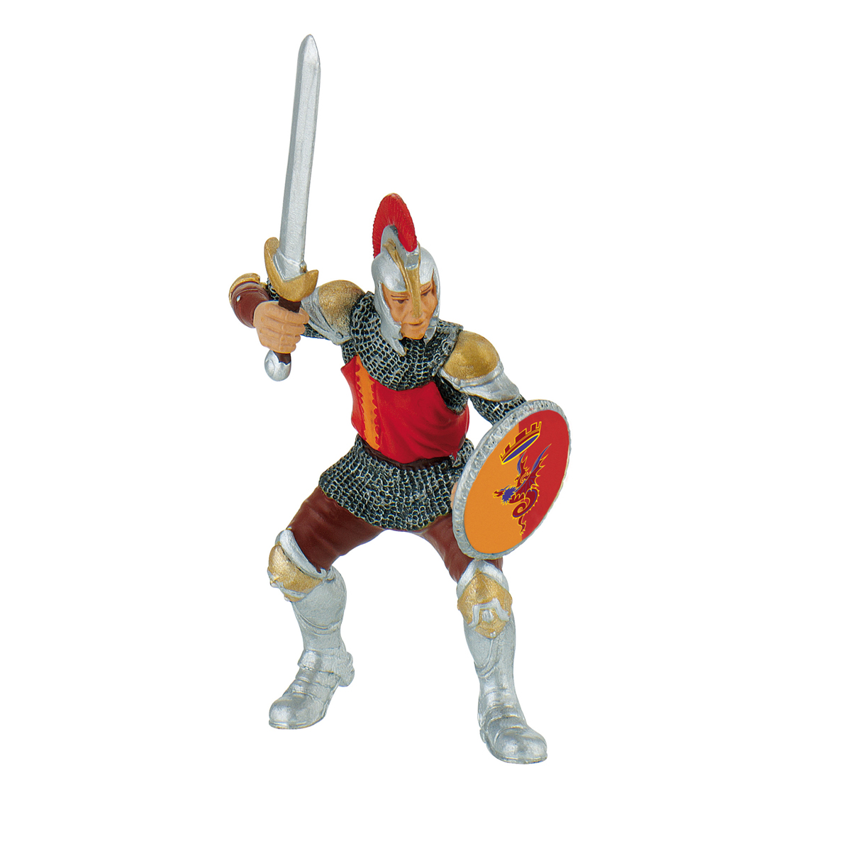 Schwertkämpfer rot Spielfigur