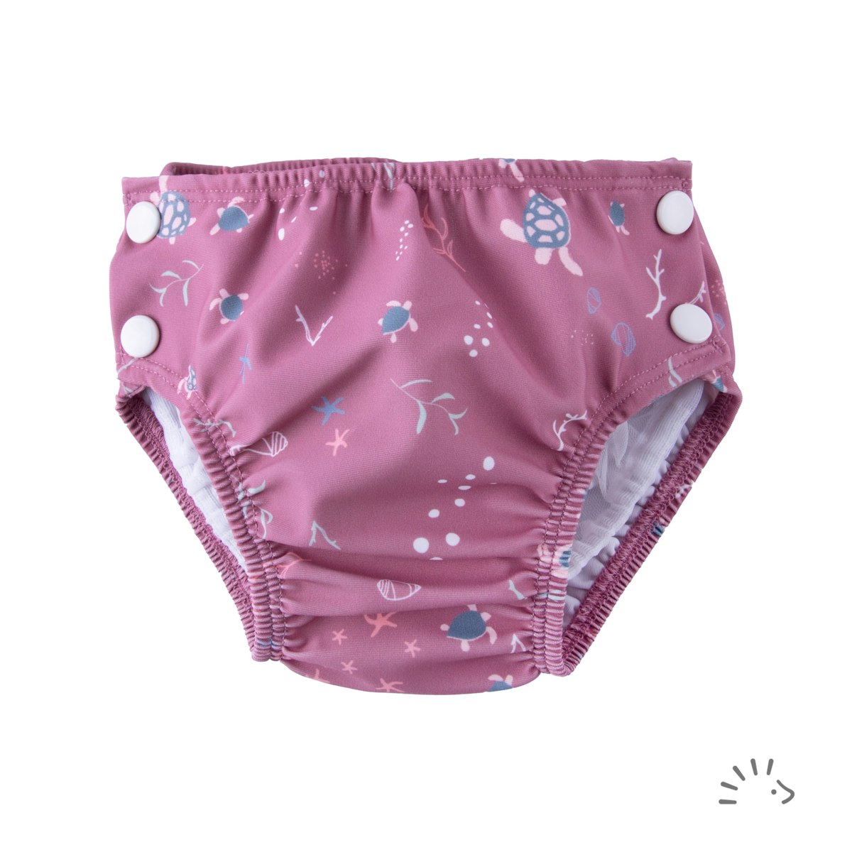 Schwimmwindel Schildkröten mauve S