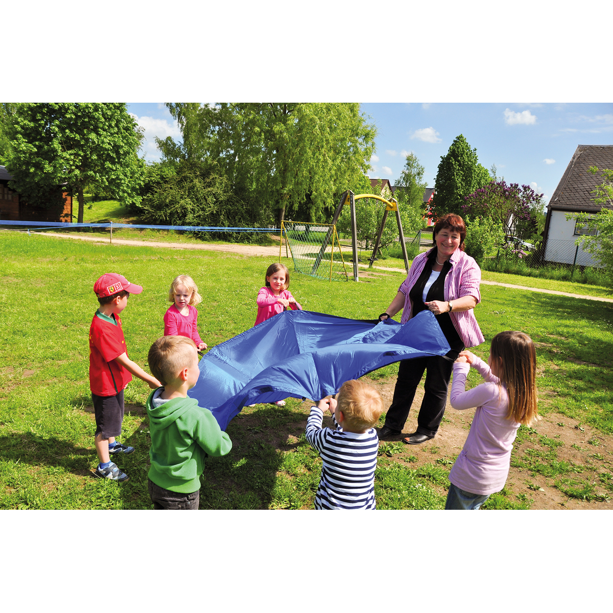 Schwungtuch 185 cm blau