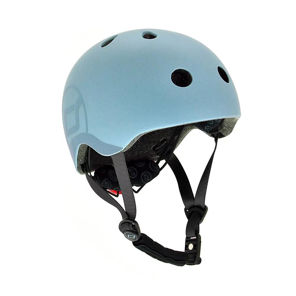 Scoot & Ride - Helm; Steel S-M; 51-55 cm; Gewicht 290 g; blau; Fahrradhelm