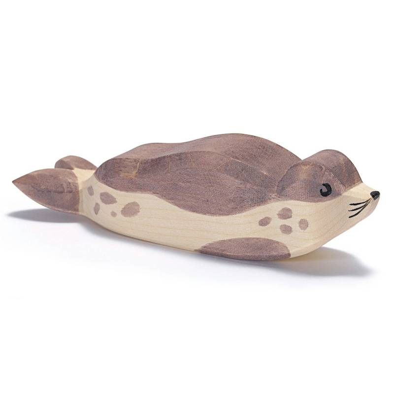 Seehund liegend Holzfigur 3 cm Seehund liegend Holzfigur 3 cm