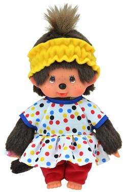 Sekiguchi Monchhichi Mädchen im bunten Schlafanzug