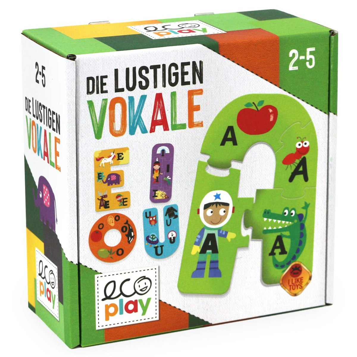 Selbstlaut-Puzzle "Die lustigen Vokale" 2-5 Jahre