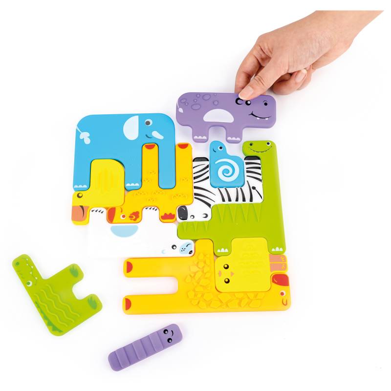 Sensorik Puzzle Tiere 12er Set Sensorik Puzzle Tiere 12er Set
