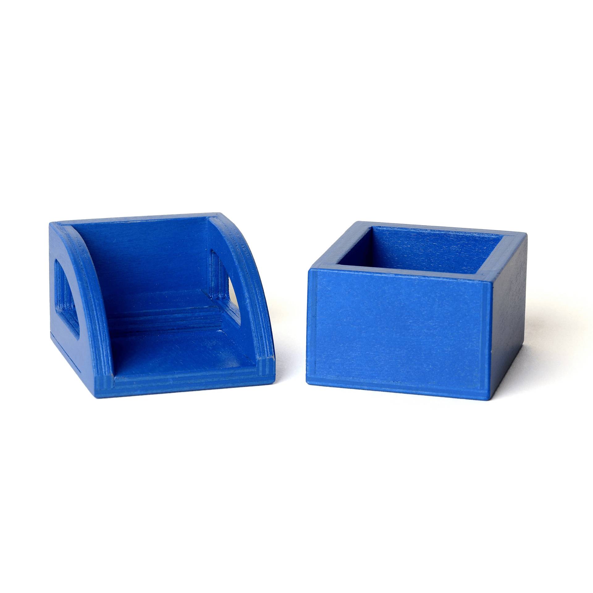 Set Aufsätze für Spielzeuglastenrad | Große Transportbox Lastenrad (Farbe): Blau | Kinderaufsatz Lastenrad (Farbe): Blau