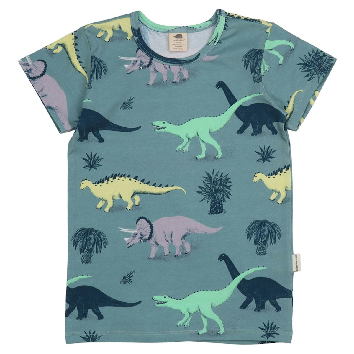Shirt kurzarm Dinosaurier blau 98