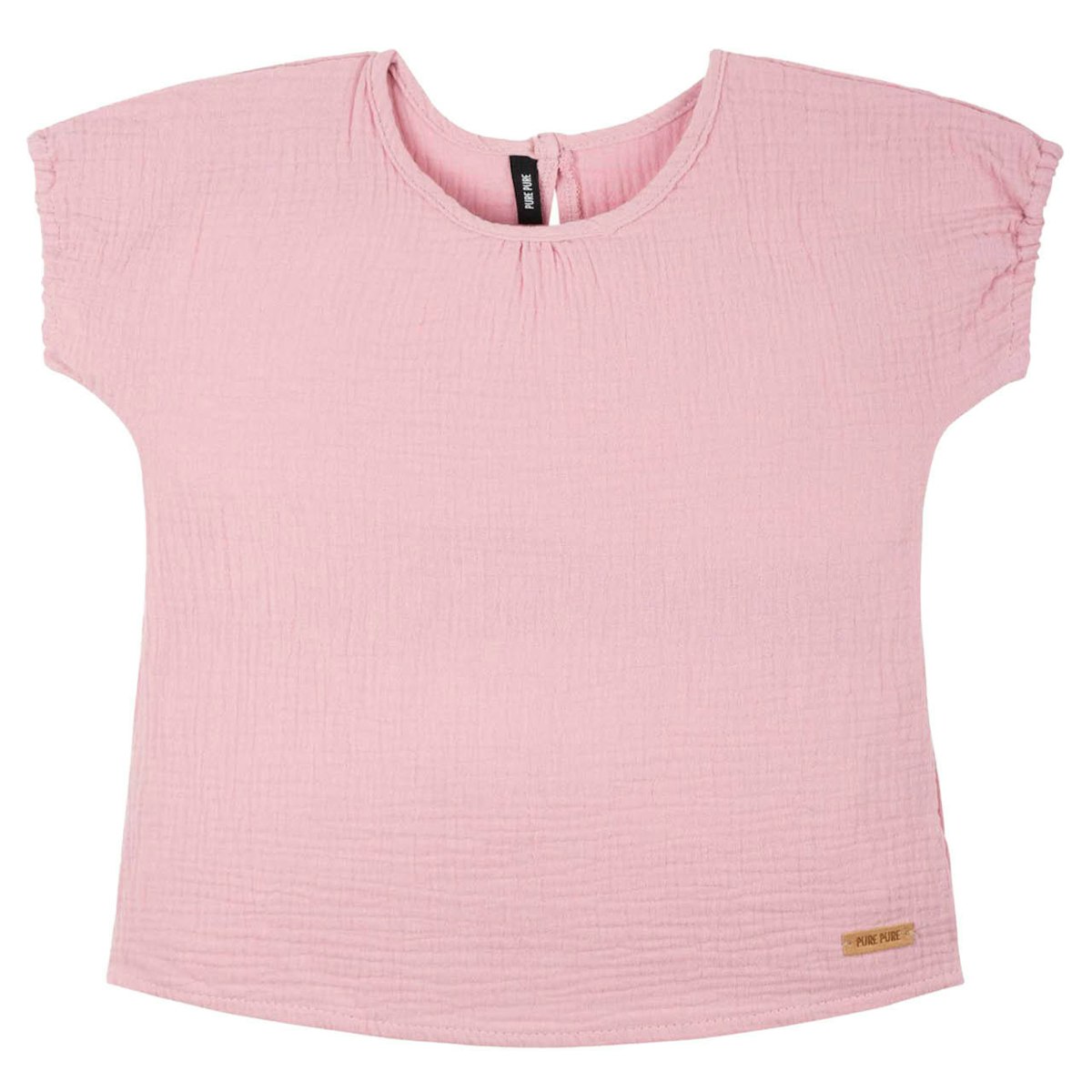 Shirt kurzarm Musselin rosa 110/116