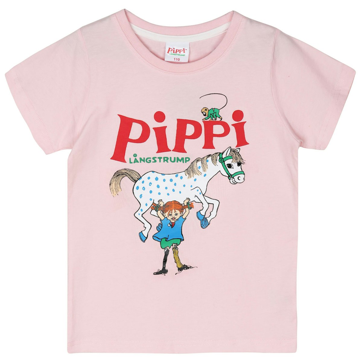 Shirt kurzarm Pippi Langstrumpf rosa 98/104