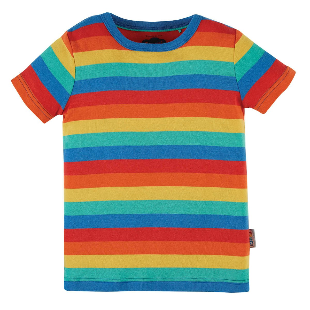Shirt kurzarm Regenbogen Streifen 98/104