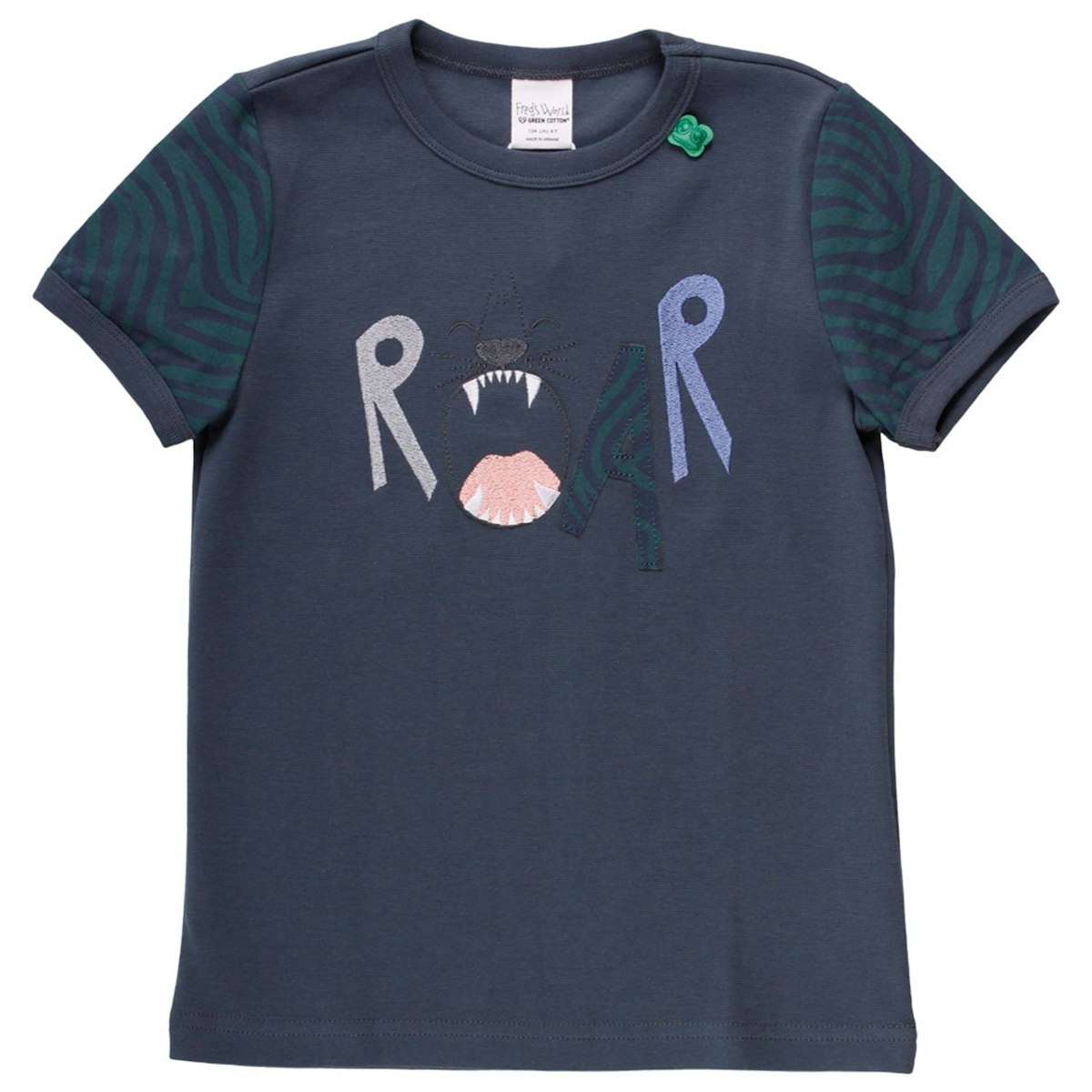 Shirt kurzarm Safari-Druck dunkelblau 74