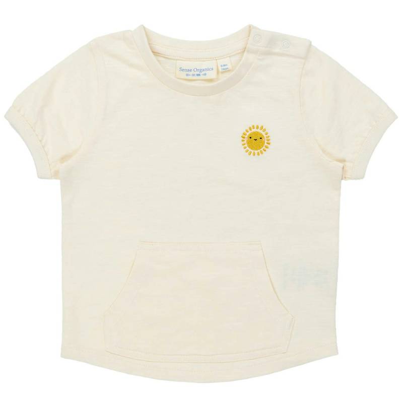Shirt kurzarm Sonne eierschale 86/92