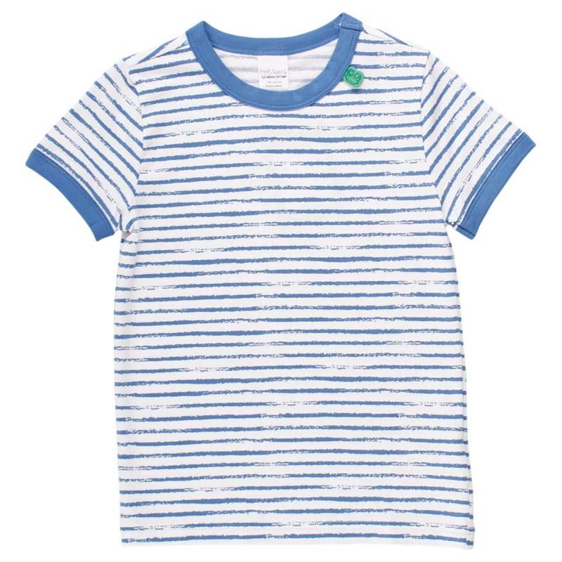 Shirt kurzarm Streifen-Muster blau 68