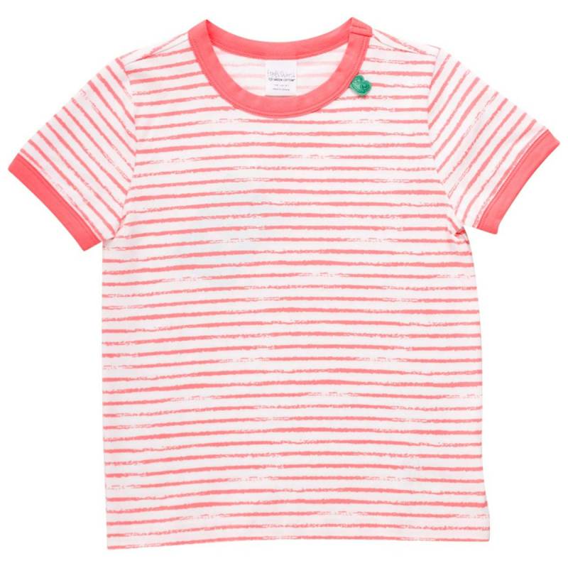 Shirt kurzarm Streifen-Muster koralle 68 Shirt kurzarm Streifen-Muster koralle 68