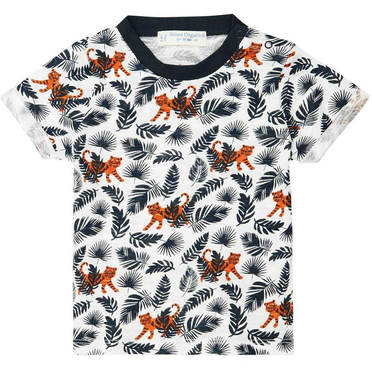 Shirt kurzarm Tiger in navy 74