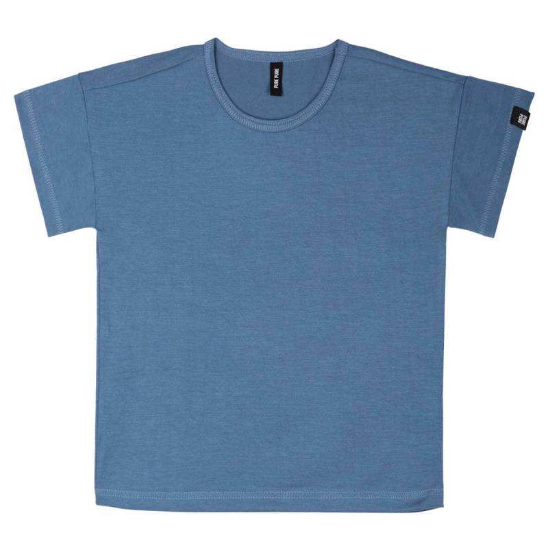 Shirt kurzarm blau aus weichem Lyocell 92