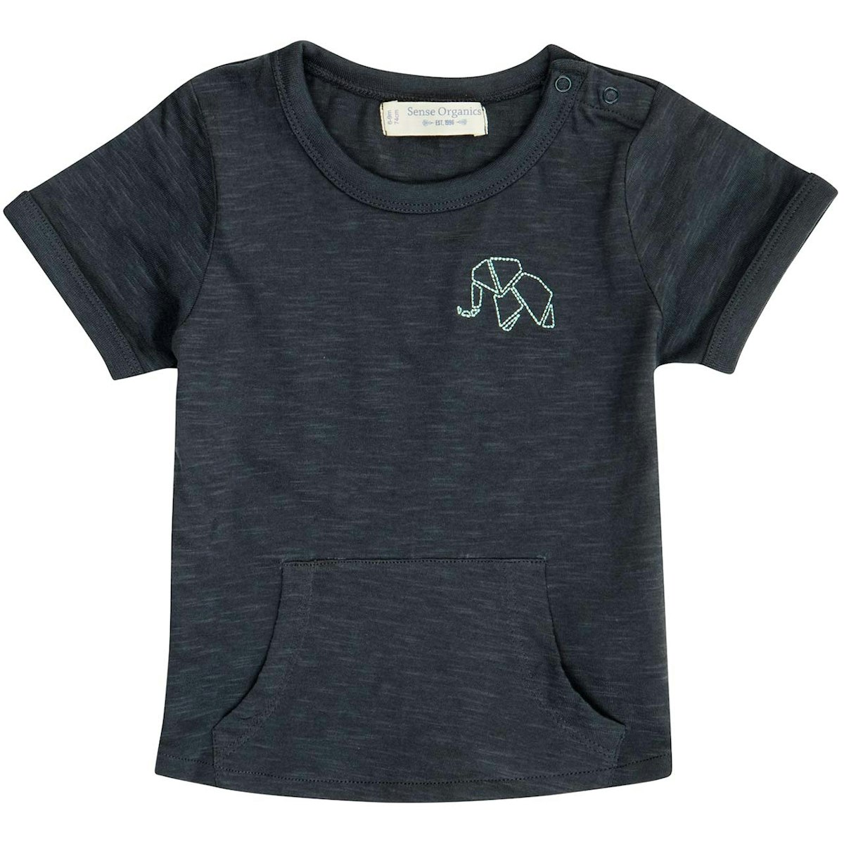 Shirt kurzarm in navy m ist Kängurutaschen 50/56