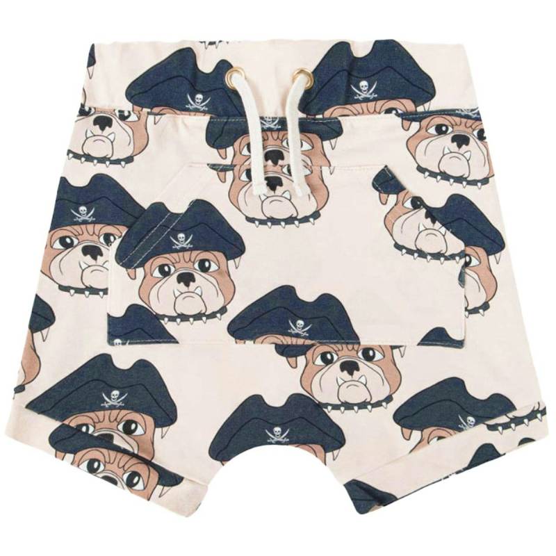 Shorts Kängurutaschen Hund beige 134/140