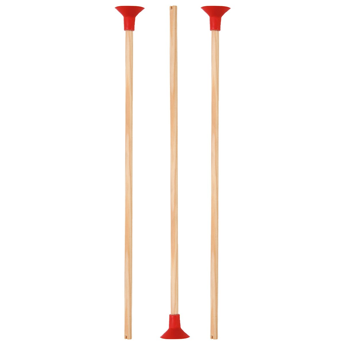3er Set Sicherheitspfeile rot 34 cm für Minibogen