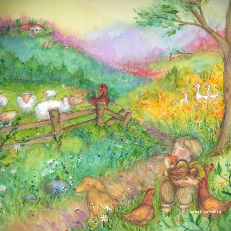 Silhouette Anne Illustraties - Landleben Silhouette Anne Illustraties - Landleben