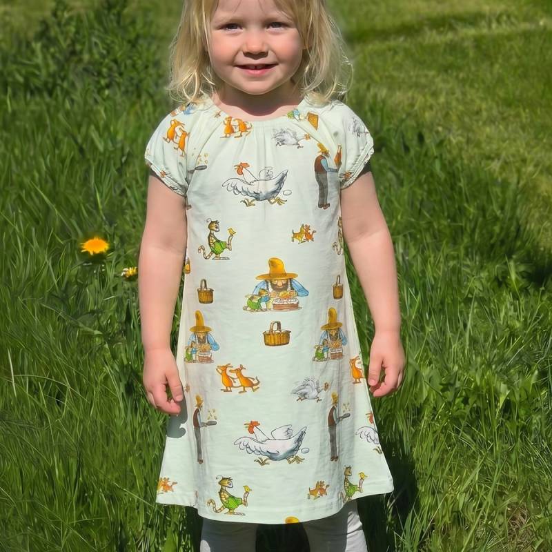 Singoalla Kleid kurzarm Pettersson und Findus mint 110/116