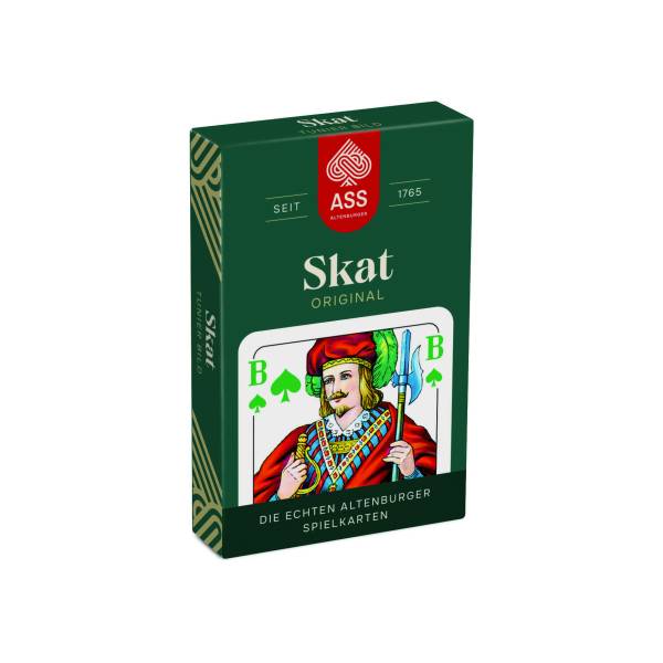 Skat, Turnierbild, 4 Farben-Blatt in Faltschachtel Skat, Turnierbild, 4 Farben-Blatt in Faltschachtel