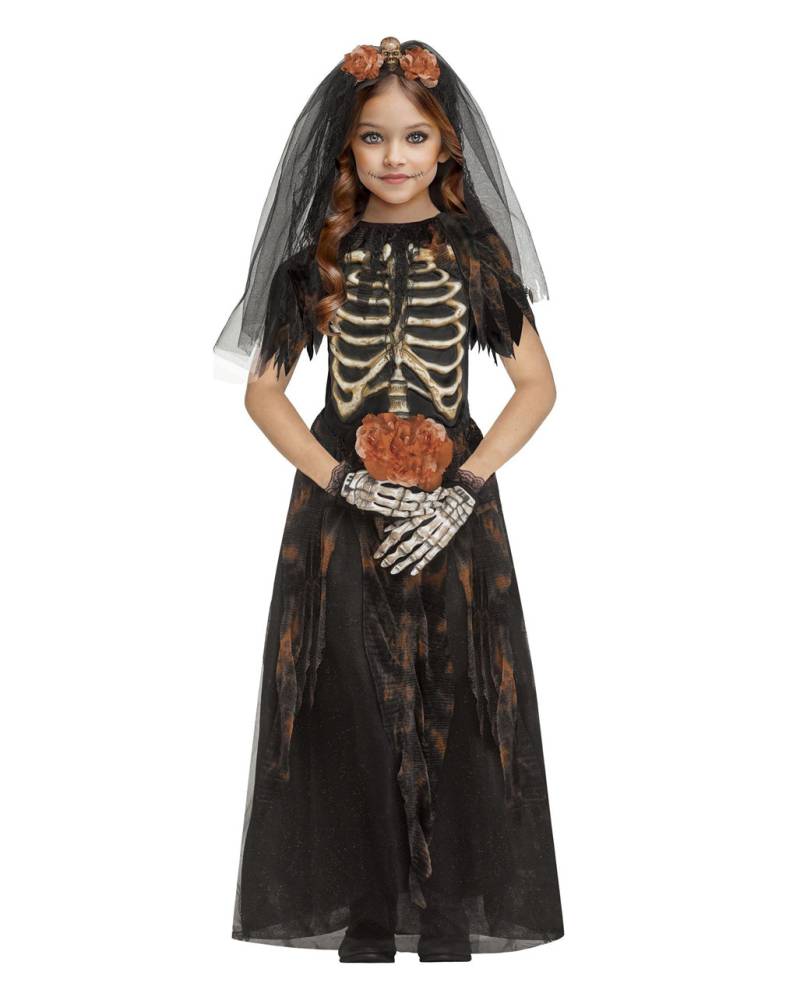 Skelett Braut Halloween Kostüm für Mädchen Skelett Braut Halloween Kostüm für Mädchen
