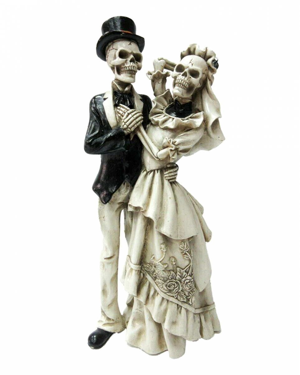 Skelett Brautpaar "Love Never Dies" 34cm