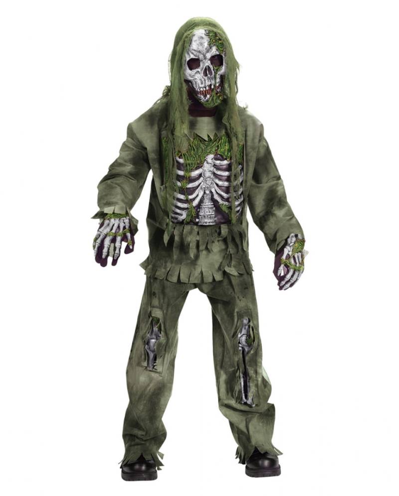 Skelett Zombie Kinder Kostüm Deluxe