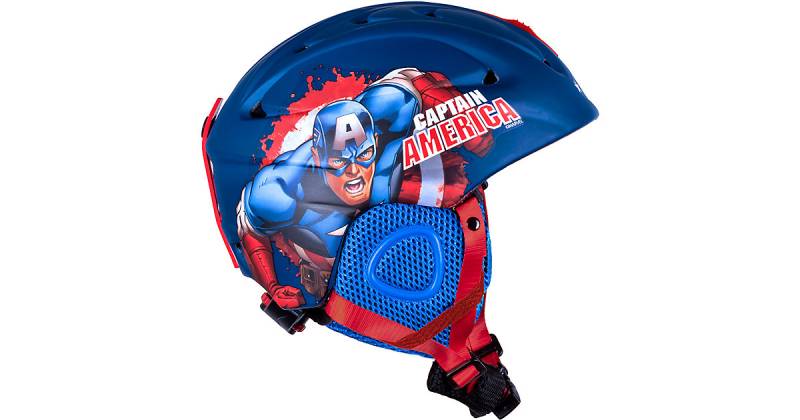 Skihelm Captain America, 55-58 cm blau