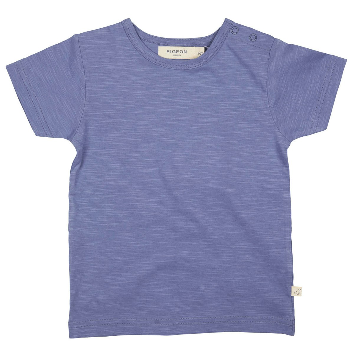 Slub Jersey Uni Shirt kurzarm blau 98