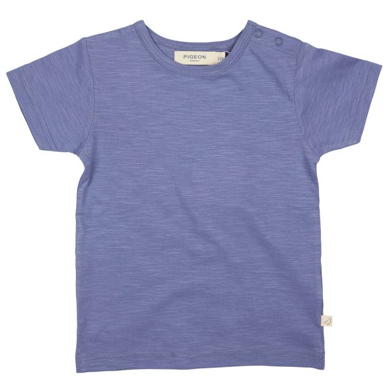Slub Jersey Uni Shirt kurzarm blau 98