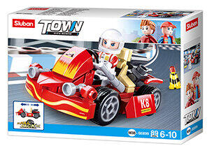 Sluban - SLUBAN Pullback Auto Go-Kart (89 Teile)