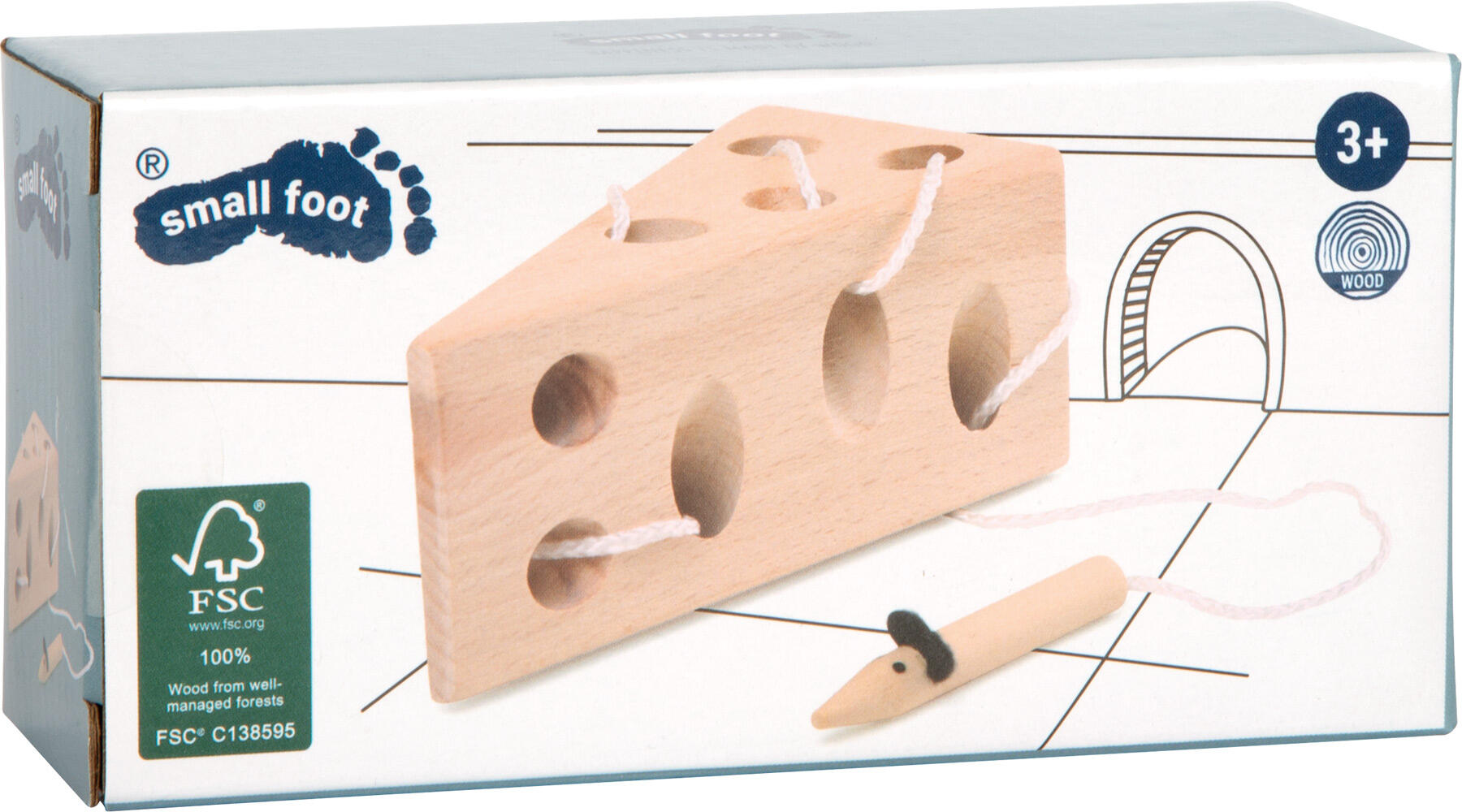 Small Foot - Fädelspiel Käse und Maus Small Foot - Fädelspiel Käse und Maus