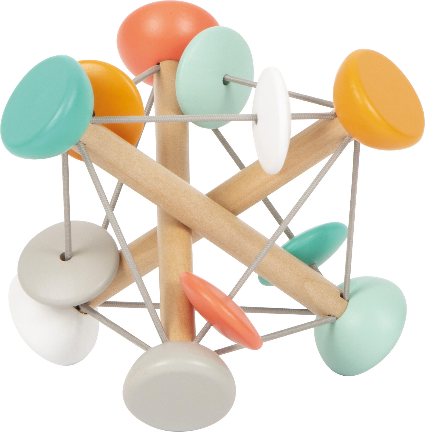 Small Foot - Greifling Holz ball/gummi Small Foot - Greifling Holz ball/gummi