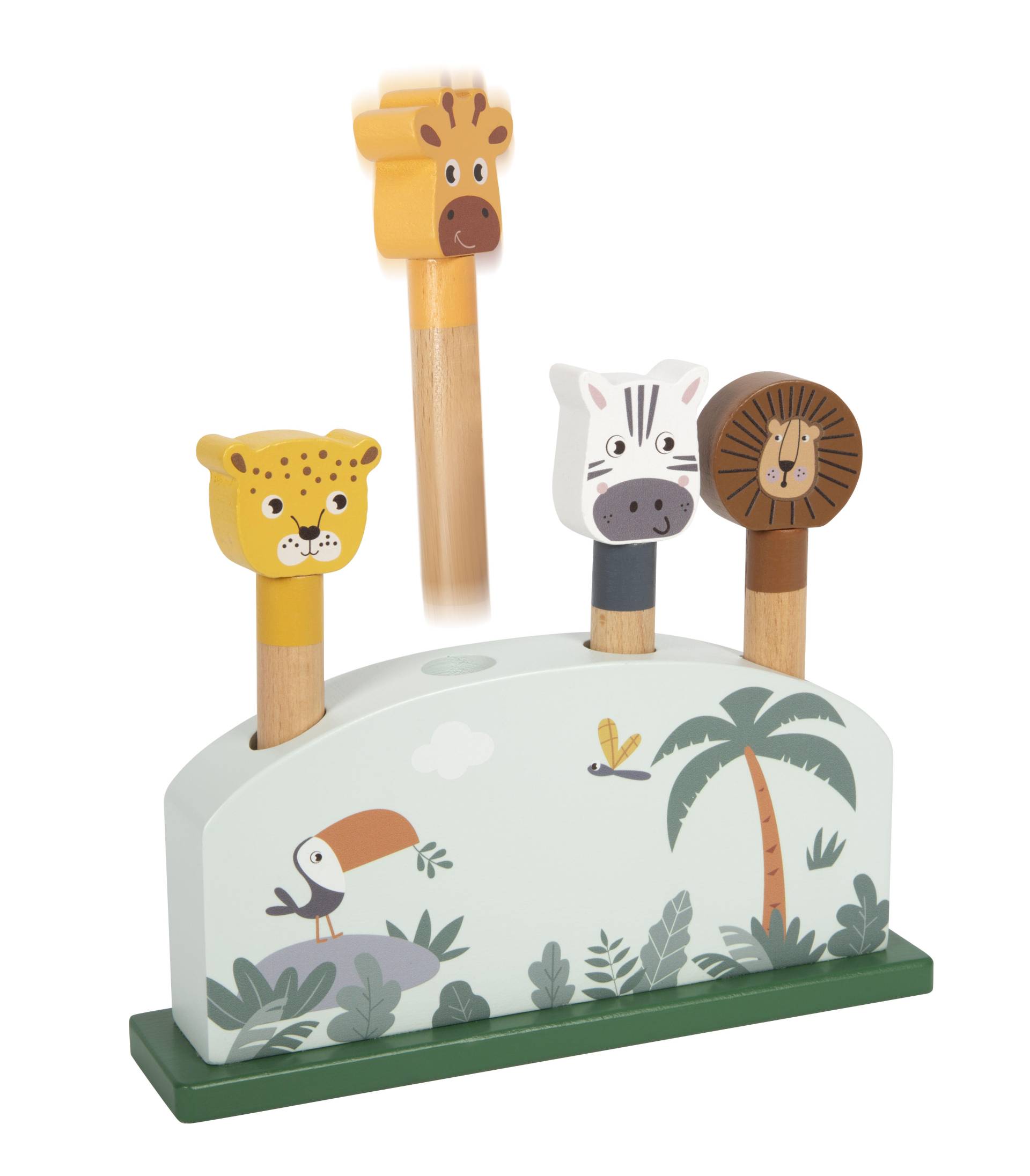 Small Foot - Steckspiel hüpfende Tiere Safari