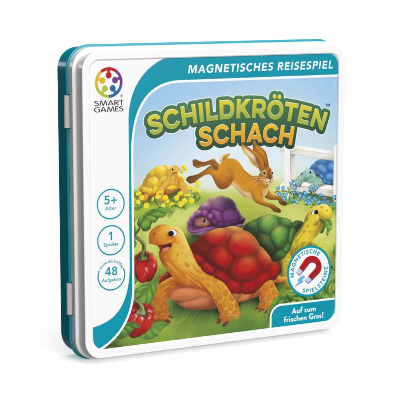 Smart Games - Schildkröten-Schach - Magnetisches Reisespiel in Metallbox ab 5Jahren