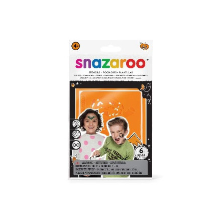 Snazaroo Schminkfarbe Schablonen Halloween 6 Stück assortiert selbstklebend von Snazaroo