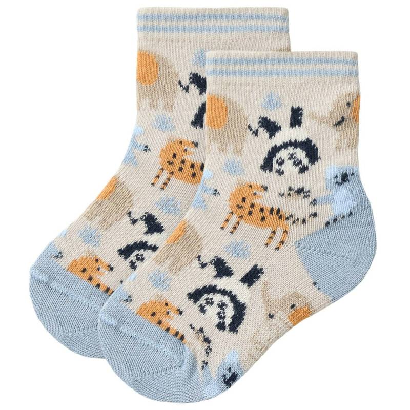 Socken beige mit Waldtieren 25/27 Socken beige mit Waldtieren 25/27