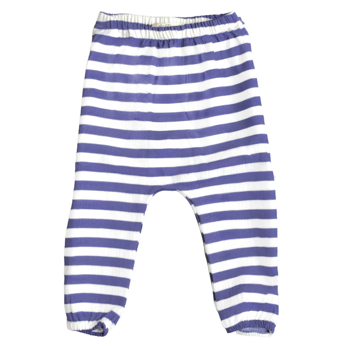 Softe gewebte Hose blau-weiß gestreift 128