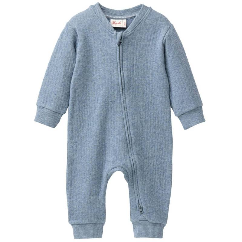 Softer kuscheliger Langarmstrampler rauchblau meliert 74/80 Softer kuscheliger Langarmstrampler rauchblau meliert 74/80