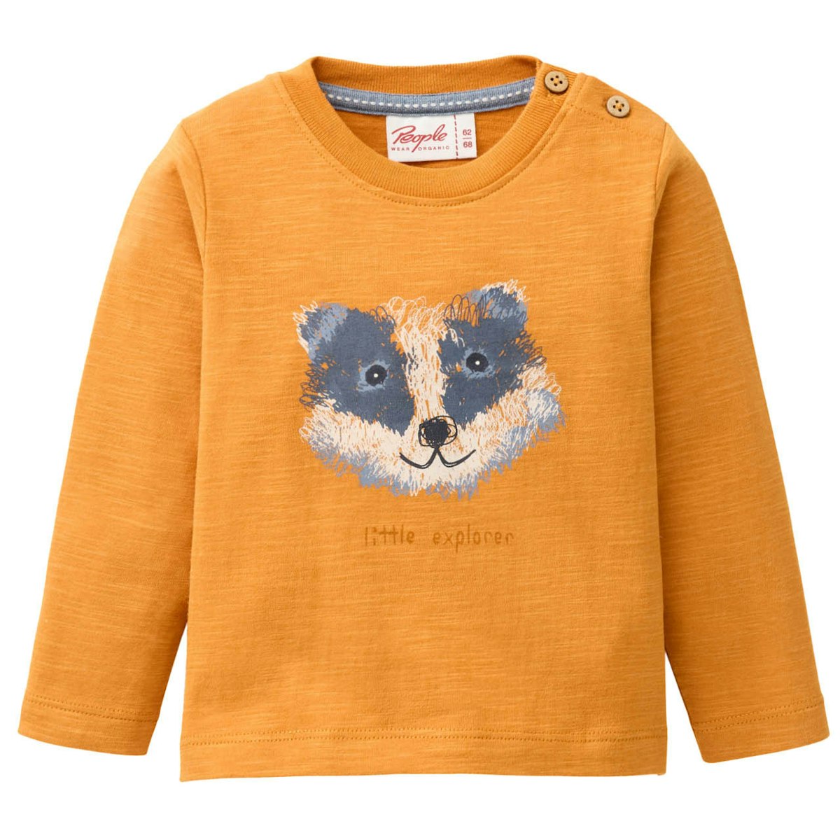 Softes Langarmshirt Fuchs orange 98/104