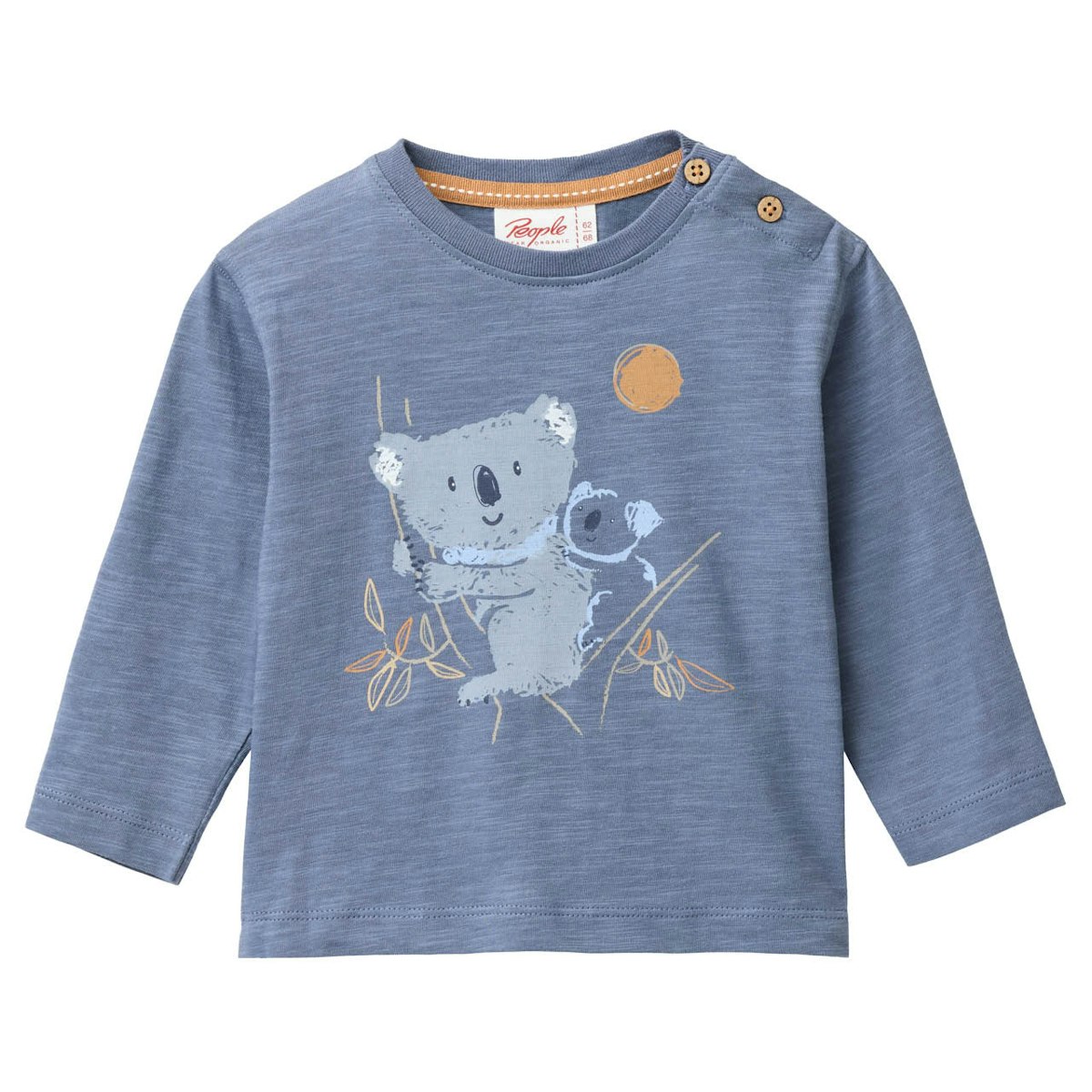 Softes Langarmshirt Koala dunkelblau 86/92