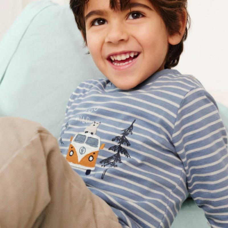 Softes Langarmshirt Van geringelt 86/92