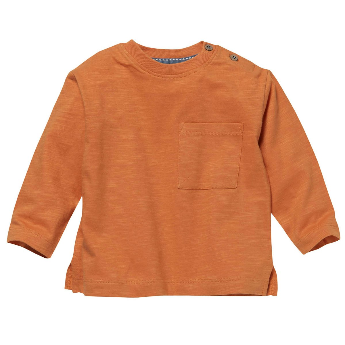 Softes Langarmshirt dunkelorange 74/80