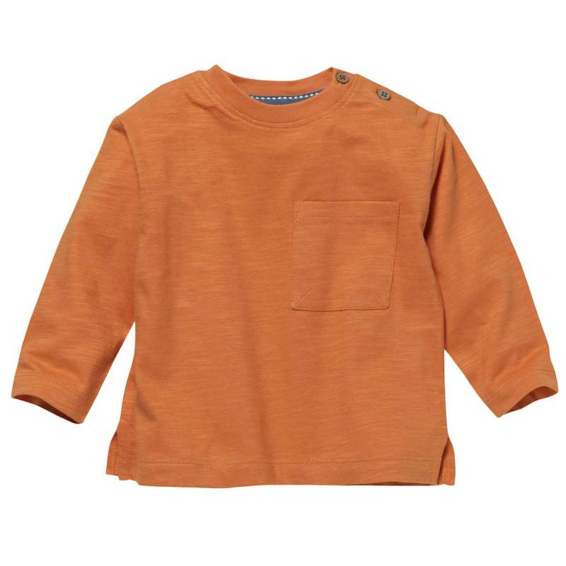 Softes Langarmshirt dunkelorange 74/80