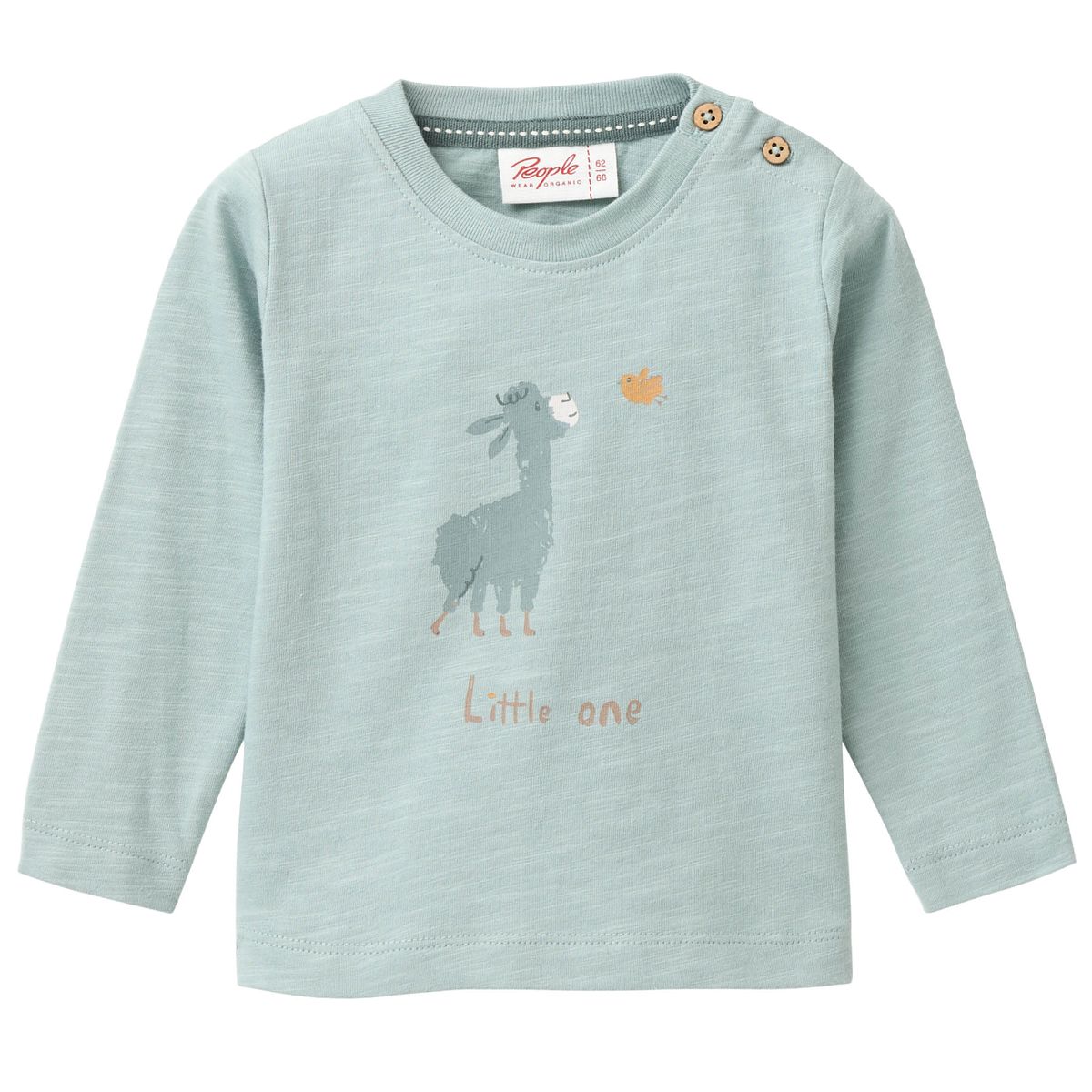 Softes Langarmshirt mint Lama 86/92
