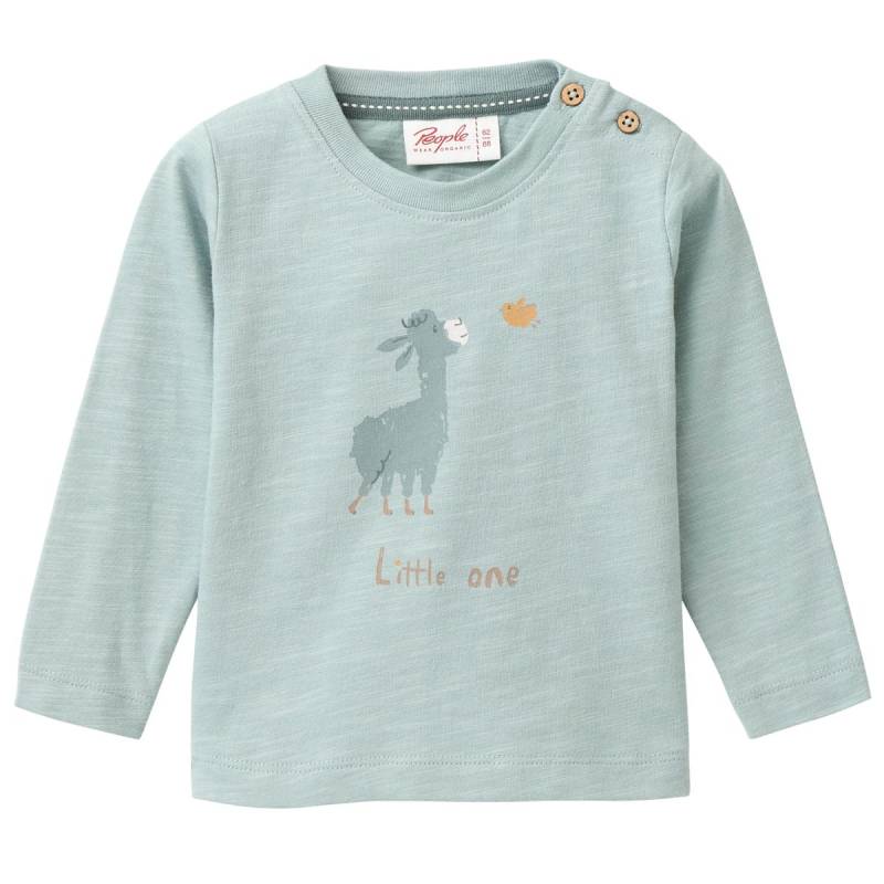 Softes Langarmshirt mint Lama 86/92 Softes Langarmshirt mint Lama 86/92